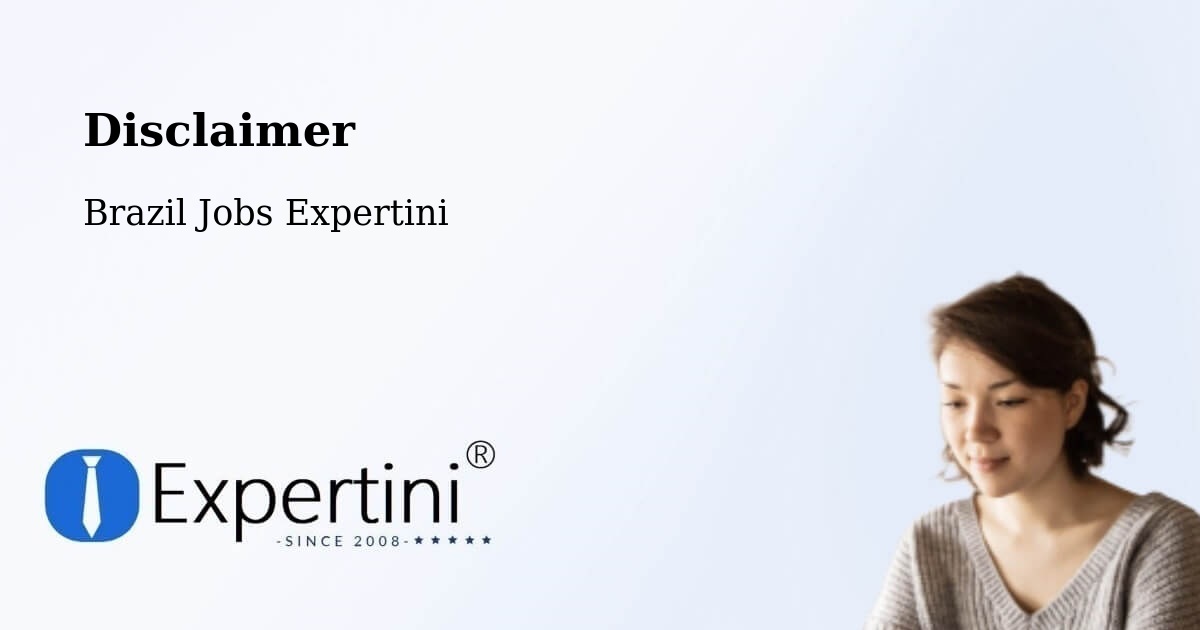 Disclaimer – Bambuí - Brazil Jobs Expertini