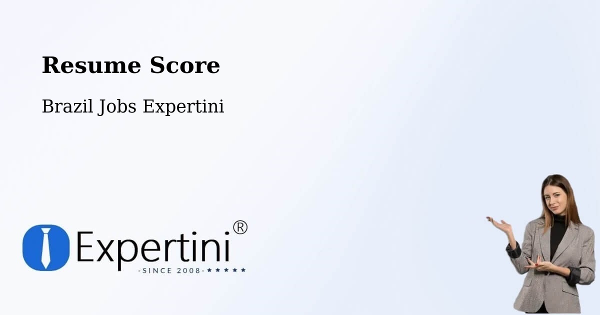 Resume Score & Job Description Match Tool – Bambuí - Brazil Jobs Expertini